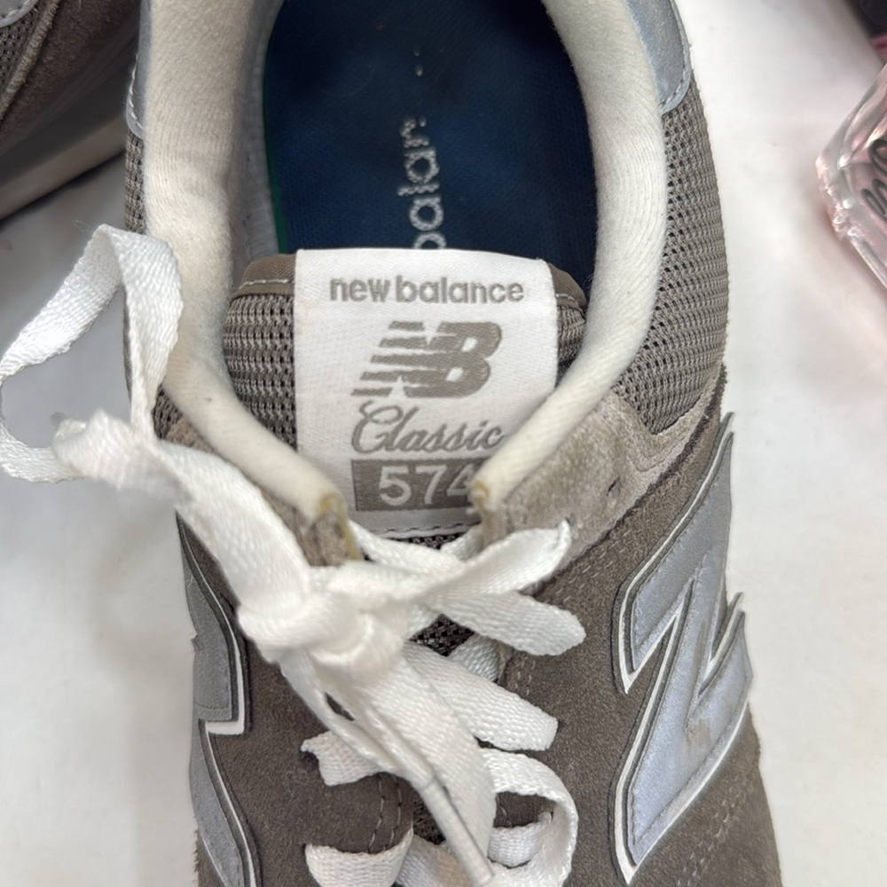 New Balance classic 574 grey tennis shoes men’s size 12 - Picture 4 of 6